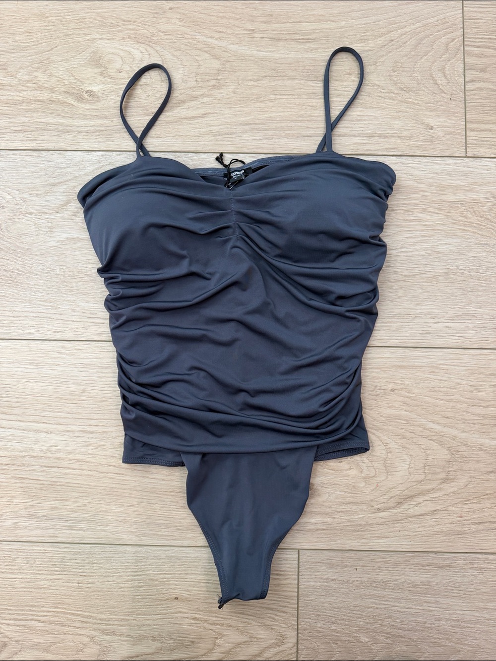 Express Kids One Piece Swimsuit - Charcoal Gray